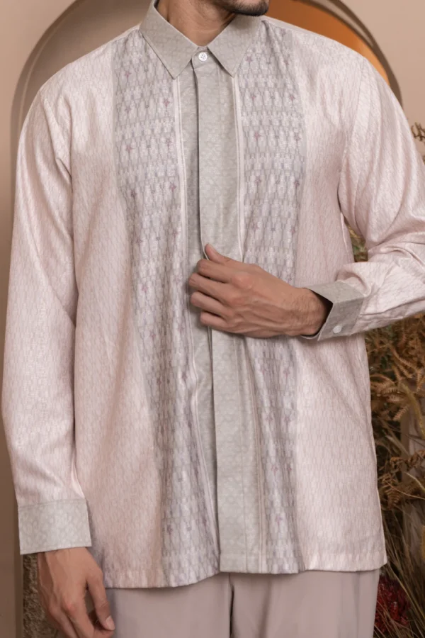 Bentalaya Long Shirt Men Clary Sage