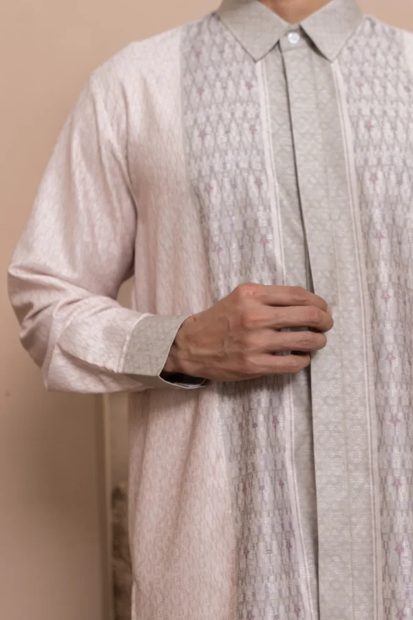Bentalaya Long Shirt Men Clary Sage