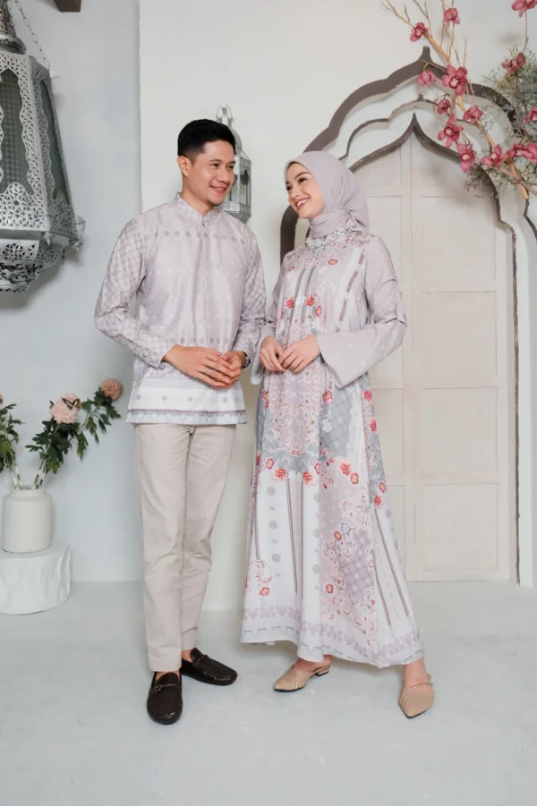 Raudhah Dress in Whisper Grey