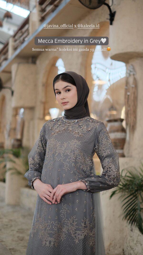 Mecca Embroidery luxury dress Javina X Kaleela.id🤍