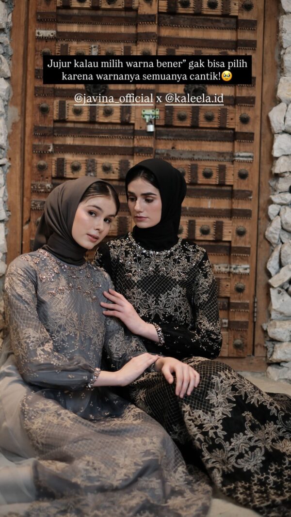 Mecca Embroidery luxury dress Javina X Kaleela.id🤍